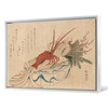 Niwa Tokei,Lobster painting,japanese painting,large wall art,framed wall art,canvas wall art,large canvas,M4682