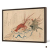Niwa Tokei,Lobster painting,japanese painting,large wall art,framed wall art,canvas wall art,large canvas,M4682