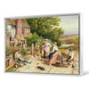 Myles Birket Foster,Travelling Chair Mender And Pedlar With Baskets Near Witley, Surrey,large wall art,framed wall art,canvas wall art,M4656