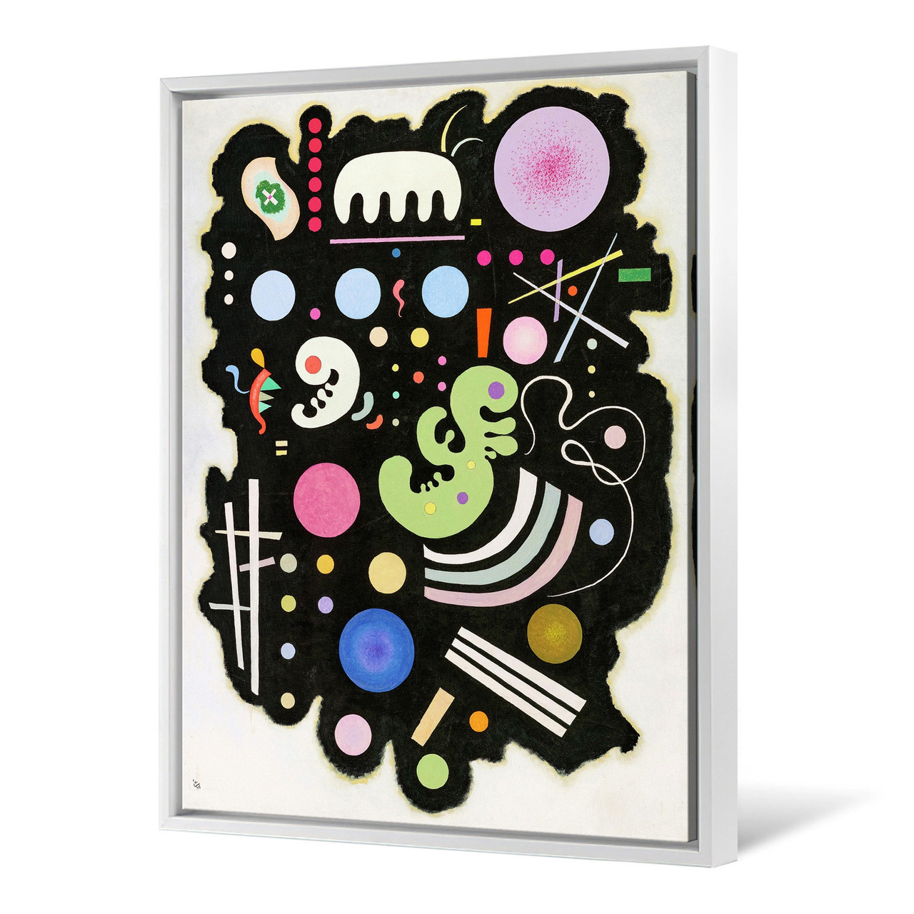 Wassily Kandinsky,Variegated Black,large wall art,framed wall art,canvas  wall art,large canvas,M6858 - UHDcanvas