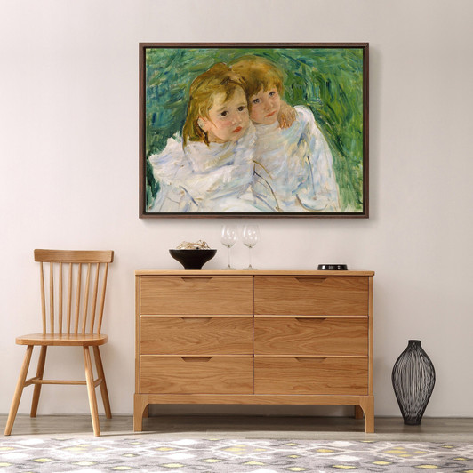 Mary Cassatt,The Sisters,large wall art,framed wall art,canvas wall art,large canvas,M4606