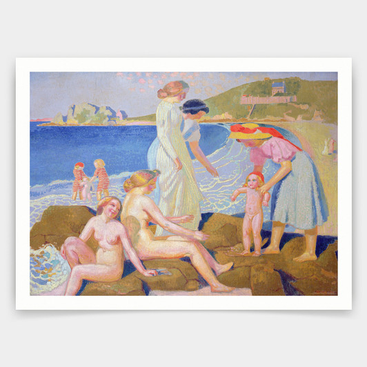 Maurice Denis,The Big Beach, 1912 ,art prints,Vintage art,canvas wall art,famous art prints,V4617