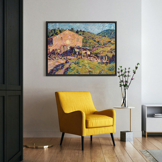 Louis Valtat,The Farm,large wall art,framed wall art,canvas wall art,large canvas,M4567