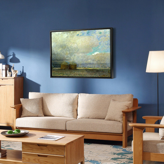 Leopold Karl Walter von Kalckreuth,Landscape with Huts,large wall art,framed wall art,canvas wall art,large canvas,M4550