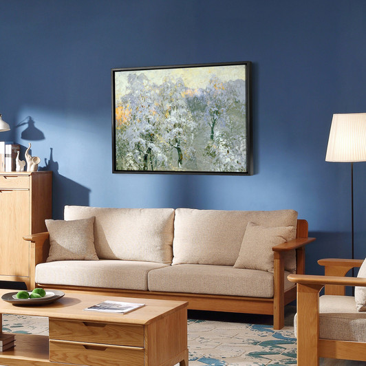 Konstantin Ivanovich Gorbatov,Trees in Wintry Silver,large wall art,framed wall art,canvas wall art,large canvas,M4537