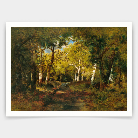 Narcisse Virgile Diaz de la Pena,In the Forest,art prints,Vintage art,canvas wall art,famous art prints,V4658