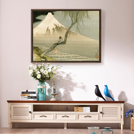 Katsushika Hokusai,Boy Viewing Mount Fuji,Japanese wall art ,large wall art,framed wall art,canvas wall art,large canvas,M4520