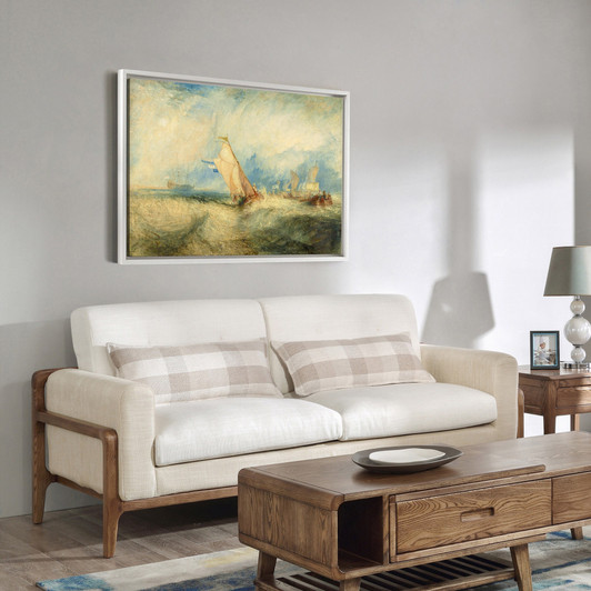 Joseph Mallord William Turner,Van Tromp, going about to please his Masters, Ships a Sea,getting a Good Wetting,large wall art,wall art,M4486