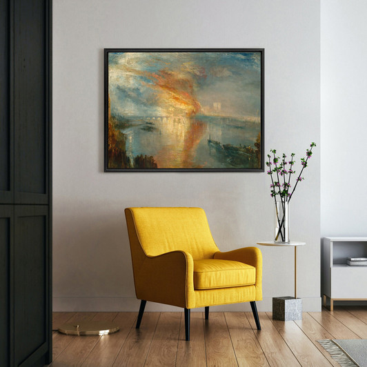 Joseph Mallord William Turner,The Burning of the Houses of Lords and Commons,large wall art,framed wall art,canvas wall,large canvas,M4480