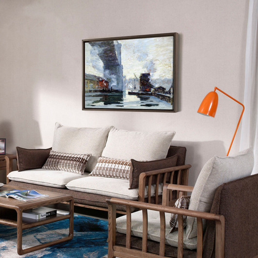 Jonas Lie,The Bridge, 1914,large wall art,framed wall art,canvas wall art,large canvas,M4468