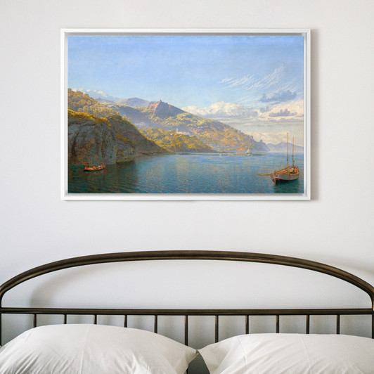 John Brett,Massa, Bay of Naples,Bay scenery,canvas print,canvas art,canvas wall art,large wall art,framed wall art,p1792