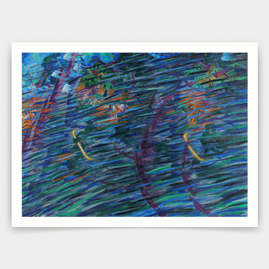 Umberto Boccioni,Stati d'animo Quelli che vanno,art prints,Vintage art,canvas wall art,famous art prints,q1411