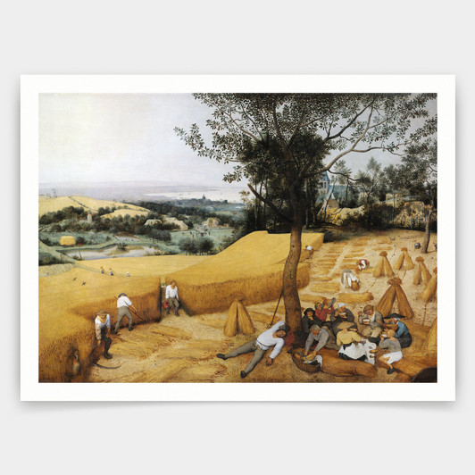 Pieter the Elder Bruegel,The Harvesters,1565,art prints,Vintage art,canvas wall art,famous art prints,q1372
