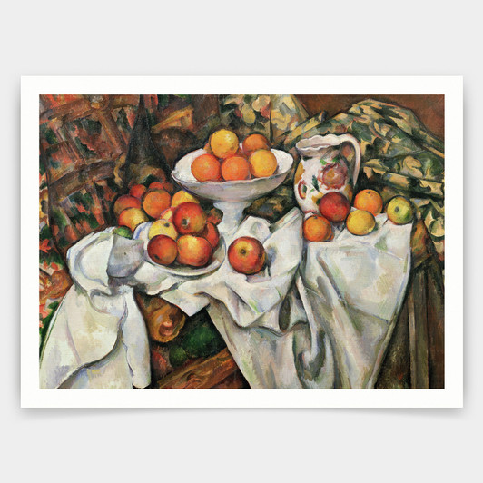 Paul Cezanne,Apples and Oranges,art prints,Vintage art,canvas wall art,famous art prints,V4726