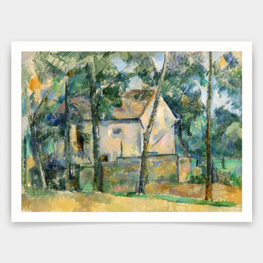 Paul Cezanne,House and Trees,art prints,Vintage art,canvas wall art,famous art prints,V4738
