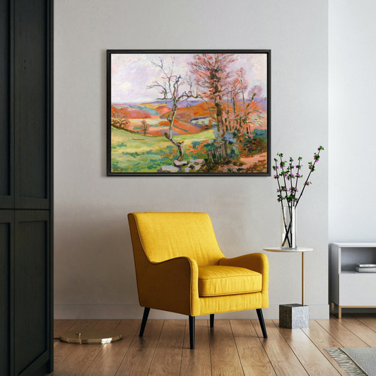 Jean Baptiste Armand Guillaumin,The Puy Barion at Crozant,large wall art,framed wall art,canvas wall art,large canvas,M4280