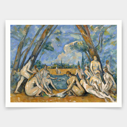 Paul Cezanne,The Large Bathers,art prints,Vintage art,canvas wall art,famous art prints,V4764