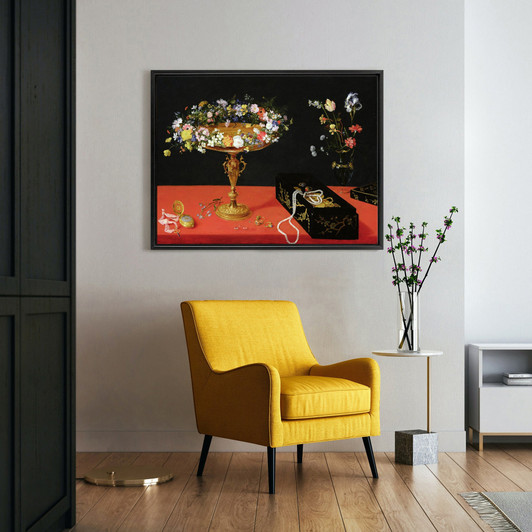Jan the Younger Brueghel,A Still Life Of A Tazza With Flowers,large wall art,framed wall art,canvas wall art,large canvas,M4255