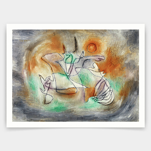 Paul Klee,Howling Dog,Abstract Wall Art,art prints,Vintage art,canvas wall art,famous art prints,V4788