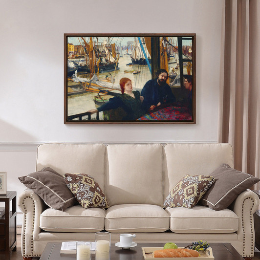 James McNeill Whistler,Wapping,Pier Coffee Shop,canvas print,canvas art,canvas wall art,large wall art,framed wall art,p1754