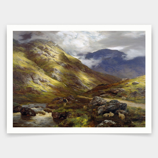 Peter Graham,Wandering Shadows,art prints,Vintage art,canvas wall art,famous art prints,V4830