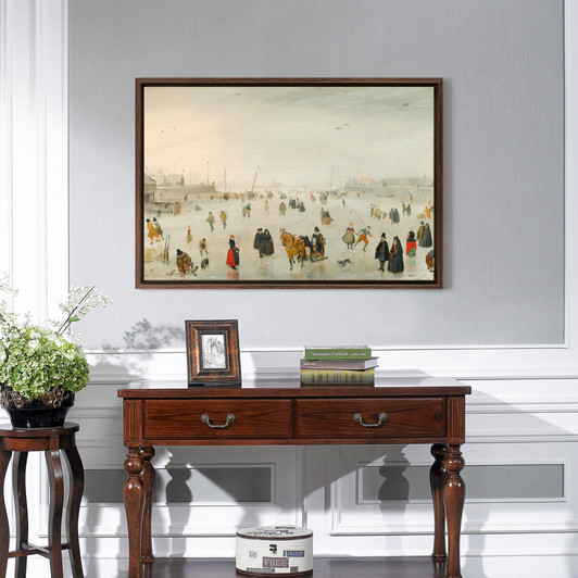 Hendrick Avercamp,A Scene on the Ice,canvas print,canvas art,canvas wall art,large wall art,framed wall art,p1727