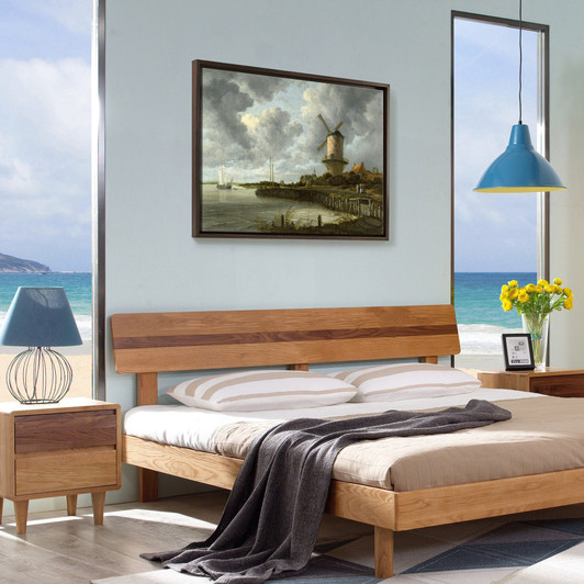 Jacob van Ruisdael,The Windmill At Wijk Duurstede,large wall art,framed wall art,canvas wall art,large canvas,M4195