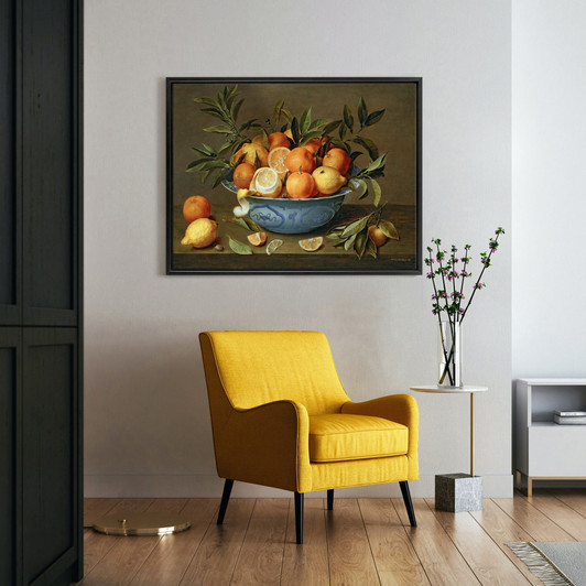 Jacob van Hulsdonck,Still Life with Oranges and Lemons in a Wan-Li Porcelain Dish,large wall art,framed wall art,canvas wall art,large,M4193