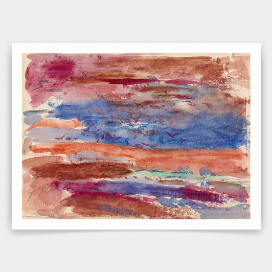 Rik Wouters,Nightmare War,Red abstract art,art prints,Vintage art,canvas wall art,famous art prints,V4934