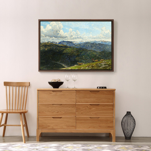 Filippo Carcano,Prelapi of Bergamo,The shepherd on the mountain,canvas print,canvas art,canvas wall art,large wall art,framed wall art,p1688