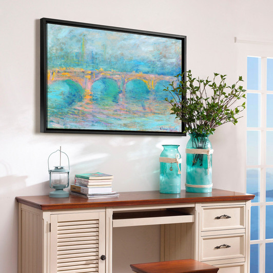 Claude Monet,Waterloo Bridge, London, at Sunset,canvas print,canvas art,canvas wall art,large wall art,framed wall art,p1644