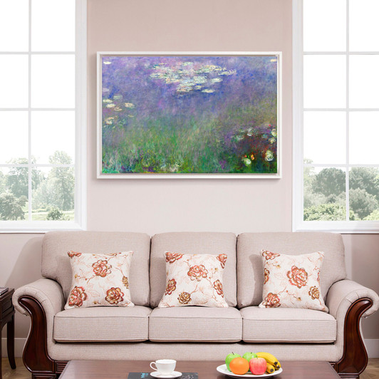 Claude Monet,Water Lilies,Agapanthus,Water lily pond,canvas print,canvas art,canvas wall art,large wall art,framed wall art,p1638
