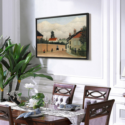 Henri Rousseau,Outskirts of Paris,large wall art,framed wall art,canvas wall art,large canvas,M4129