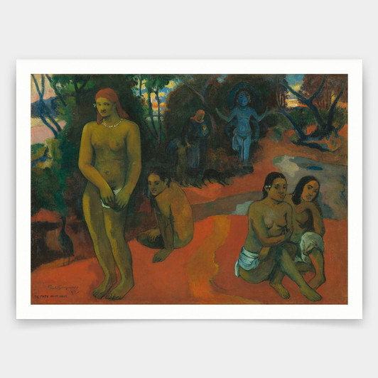Paul Gauguin,Te Pape Nave Nave,Delectable Waters,art prints,Vintage art,canvas wall art,famous art prints,q1298
