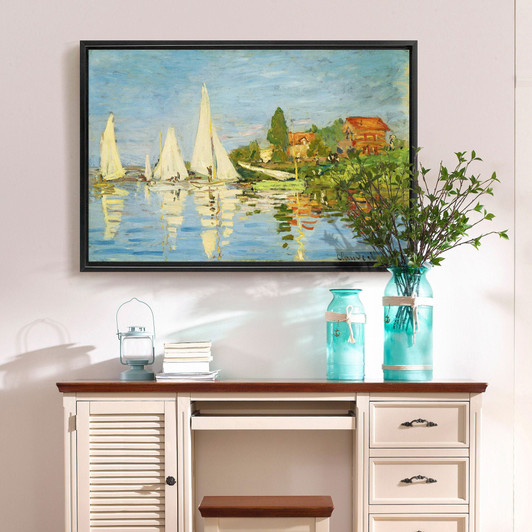Claude Monet,Regattas at Argenteuil,canvas print,canvas art,canvas wall art,large wall art,framed wall art,p1621