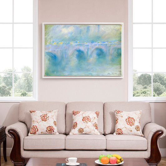 Claude Monet,Le Pont de Waterloo,canvas print,canvas art,canvas wall art,large wall art,framed wall art,p1612