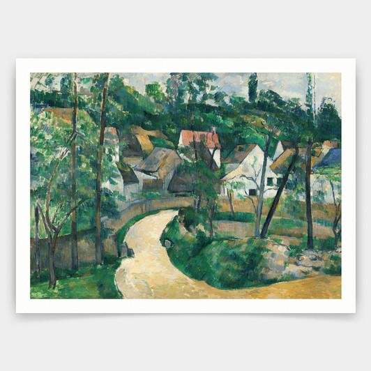 Paul Cézanne,Turn in the Road,art prints,Vintage art,canvas wall art,famous art prints,q1277