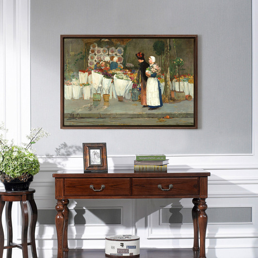 Childe Hassam,At the Florist,canvas print,canvas art,canvas wall art,large wall art,framed wall art,p1602