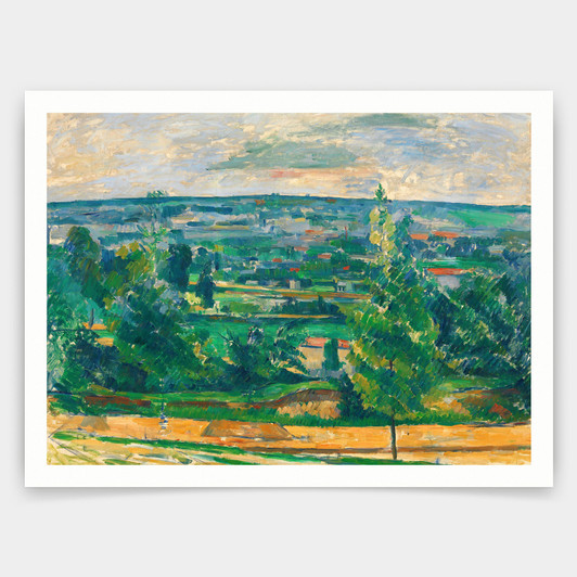 Paul Cézanne,Landscape from Jas de Bouffan,art prints,Vintage art,canvas wall art,famous art prints,q1262