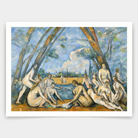 Paul Cézanne, French, 1839 - 1906,The Large Bathers,art prints,Vintage art,canvas wall art,famous art prints,q1256