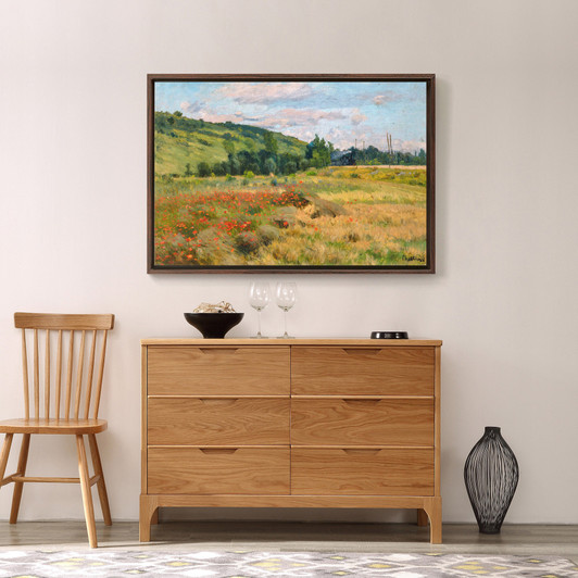 Antonín Chittussi,By the Orleans Railway Line, variant ,Autumn field scenery,canvas print,canvas art,canvas wall art,large wall art,p1556