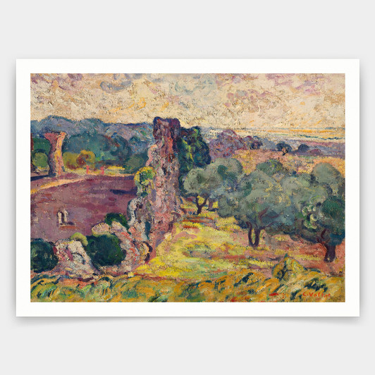 Louis Valtat,The south of France 1908,art prints,Vintage art,canvas wall art,famous art prints,q1212