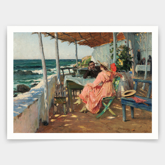 José Malhoa,Praia das Maçãs,art prints,Vintage art,canvas wall art,famous art prints,q1179