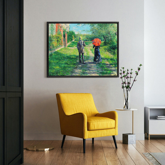 Gustave Caillebotte,The Path Uphill Photograph,large wall art,framed wall art,canvas wall art,large canvas,M3986