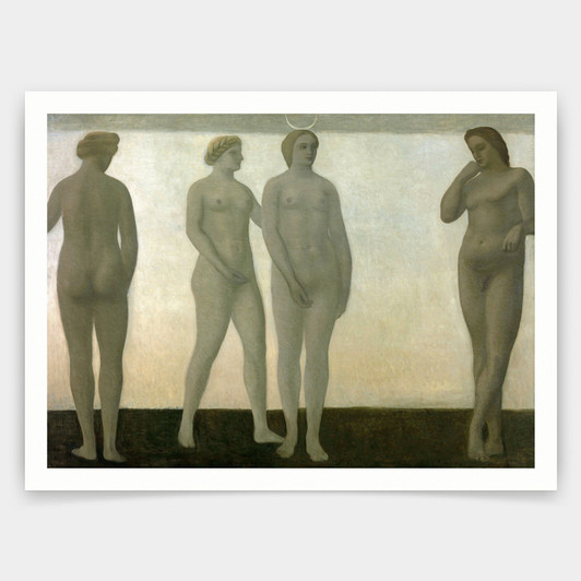 Vilhelm Hammershoi,Artemis, 1893,art prints,Vintage art,canvas wall art,famous art prints,V5071