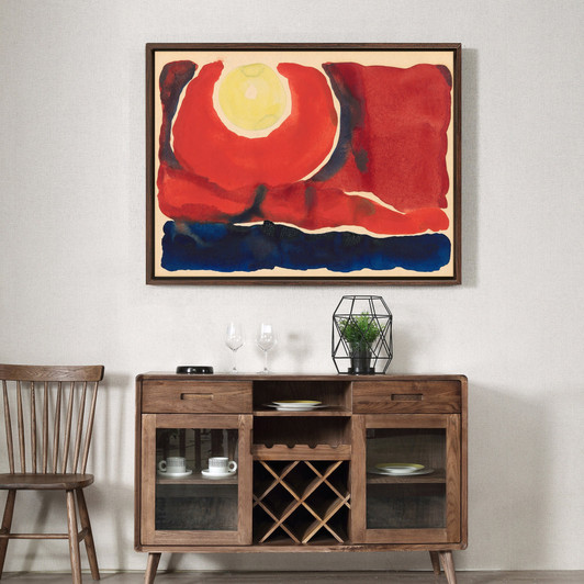 Georgia O'Keeffe,Evening Star No. VI, 1917,large wall art,framed wall art,canvas wall art,large canvas,M3924