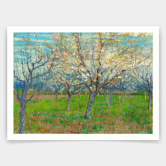 Vincent van Gogh,The Pink Orchard,art prints,Vintage art,canvas wall art,famous art prints,V5109