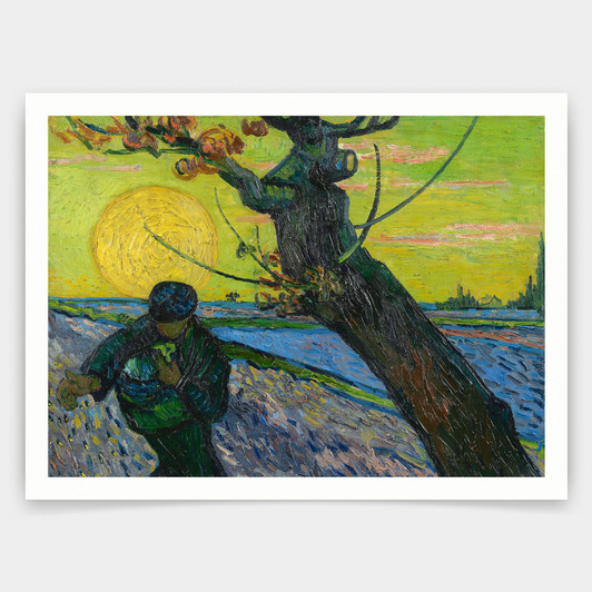 Vincent van Gogh,The Sower,art prints,Vintage art,canvas wall art,famous art prints,V5113