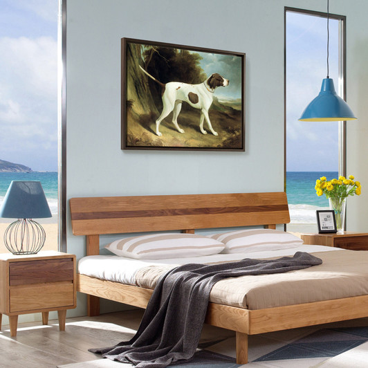 George Garrard,Portrait of a liver and white pointer,large wall art,framed wall art,canvas wall art,large canvas,M3867