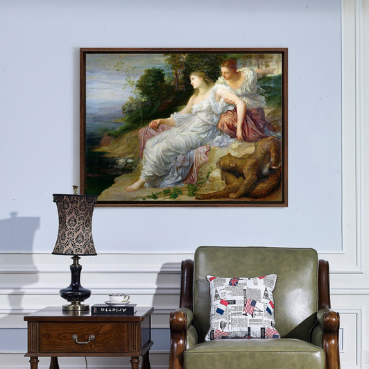 George Frederick Watts,Ariadne In Naxos,large wall art,framed wall art,canvas wall art,large canvas,M3863